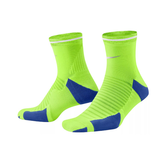 Nike Spark Cushioned Running Ankle Socks - Volt Yellow - W (11.5-13) M (10-11.5) - Picture 4 of 4
